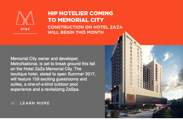 Hip Hotelier Coming to Memorial City